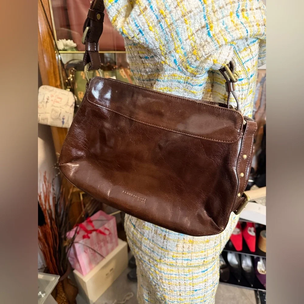 🤎Great USED Condition Kenneth Cole New York Shoulder Bag W/Small Dustbag. - Picture 3 of 5